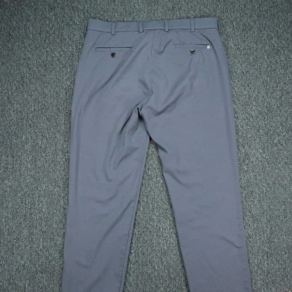 Peter Millar Pants Mens 36x32 Blue Gray Crown Sport Charlotte Trouser Golf Chino